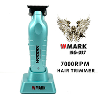 WMARK NG-317 Professional Electric Hair Trimmer Oil Head Sculpt Contour Hair Finish Hair Salon Barber Machine with Charge Base