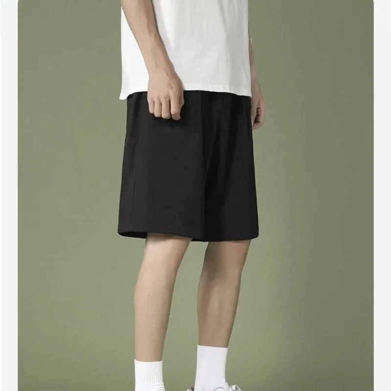 Summer new style basketball shorts for men and teenagers, quick drying pants, loose casual cropped pants, trendy