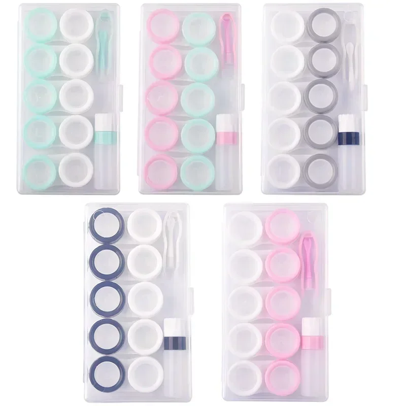 

Contact Lens Case Eye Contact Lens Box Women Travel Contact Lenses Case Soak Container Lenses Box for Beauty Pupil