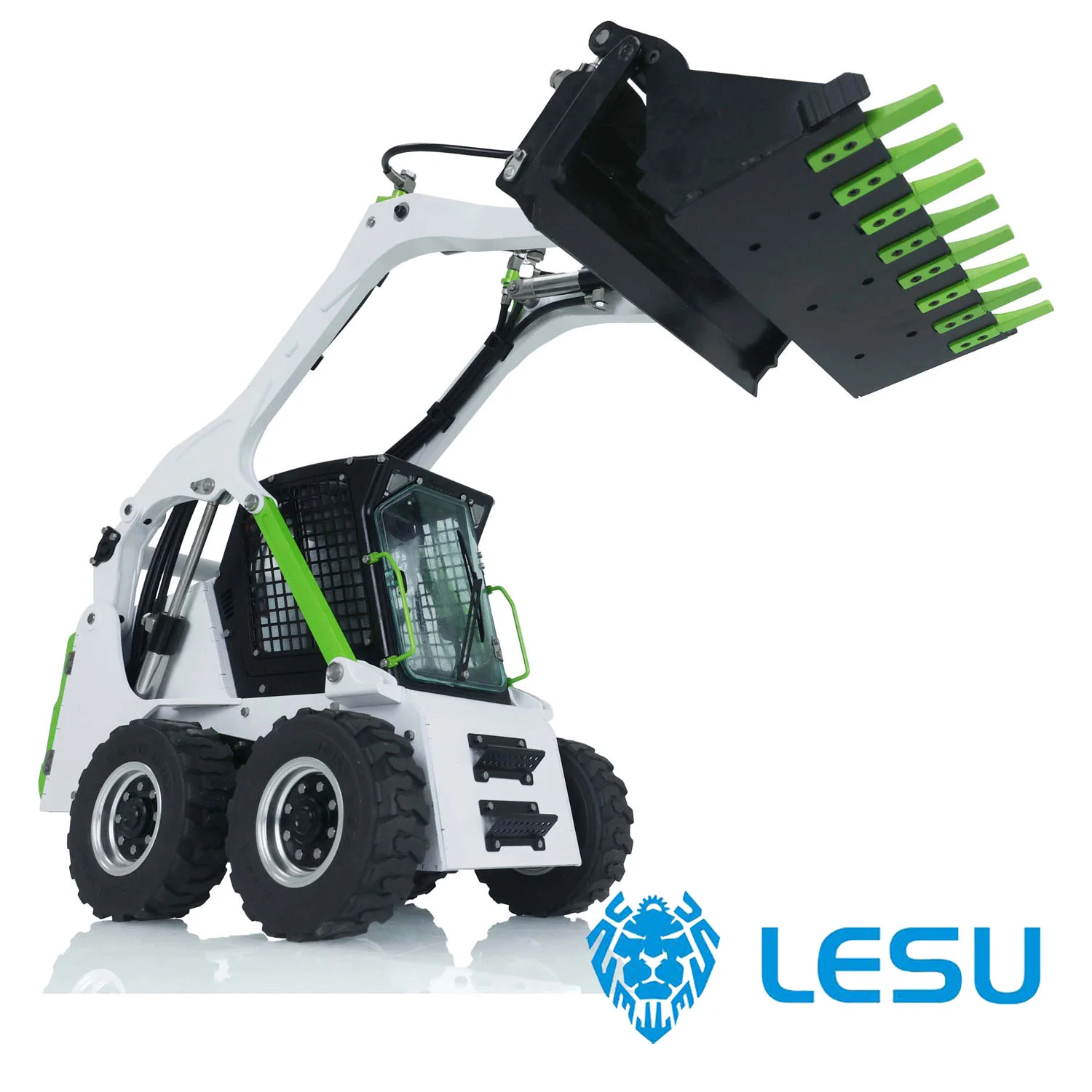 

LESU Assembled 1/14 Metal Aoue Lt5H Wheeled Skid-Steer RC Hydraulic Loader Light Outdoor Toys THZH1278