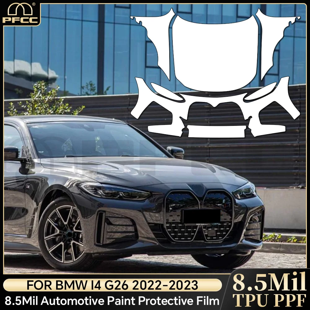 

9Mil For BMW I4 G26 2022 2023 PPF TPU Paint Protection Film Pre-cut PPF Bra Car Body Bumper Clear Anti-scratch Resistant Cover