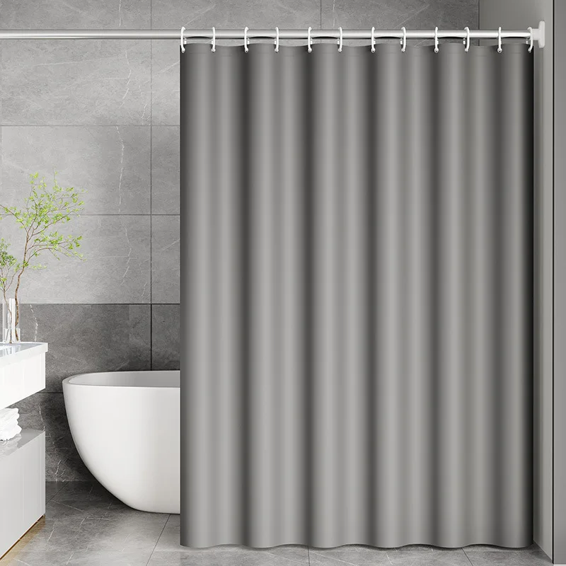 

1pc Waterproof Clear Shower Curtain with Bottom Magnets Lightweight Plastic Transparent Shower Curtain Liner for Bathroom
