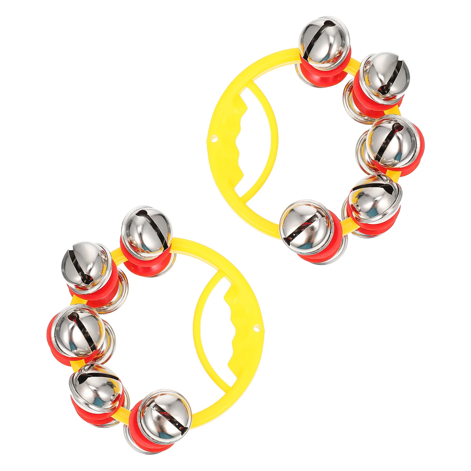 2pcs Handbell Wristband For Kids Durable Rattle Bracelet Bright Dance Decor Baby Shaker Plastic Bell Infant Rattles