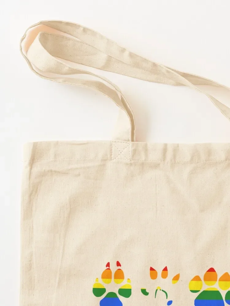 Marauders Rainbow Paw Prints Society Tote Bag Shopper bag cute pouch bag shopping trolley Lady