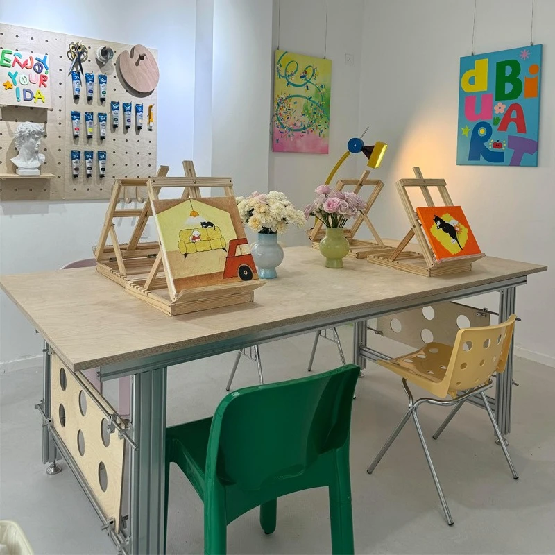 

Aluminum Profile Creative Birch Ocean Panel Computer Desk Desktop Desk Home Workbench Simple Modern Desk