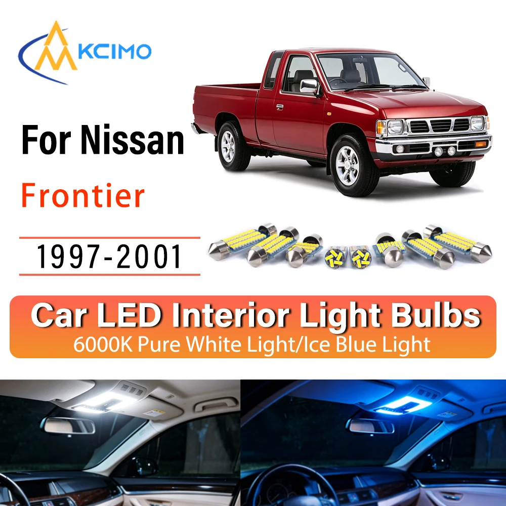 Premium Super Bright LED Interior Lights For Nissan Frontier 1997-2001 Reliable, Blue Light, White Light Kit Easy Inst