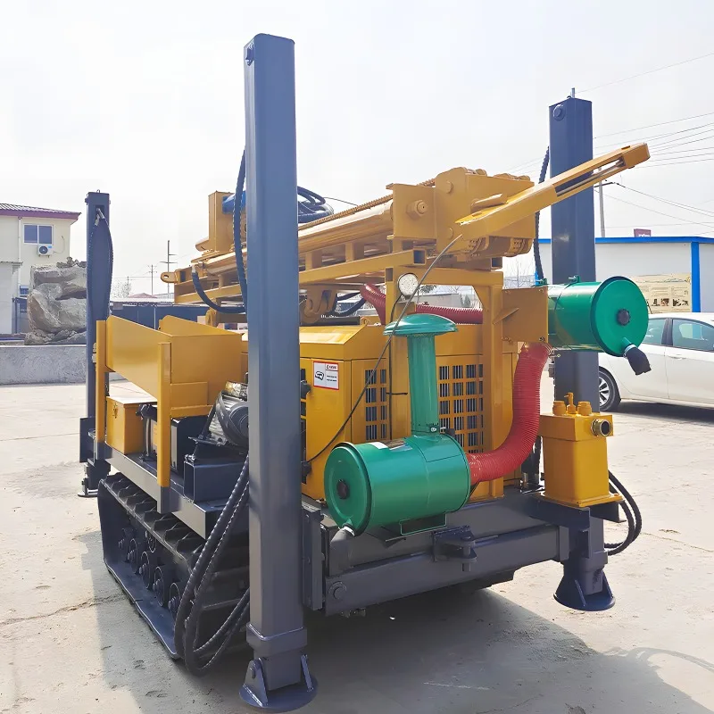 Crawler Mounted Pneumatic Water Well Rig 200m Rotary Air Borehole Machine For Foundation Support And Soil Improvement Job