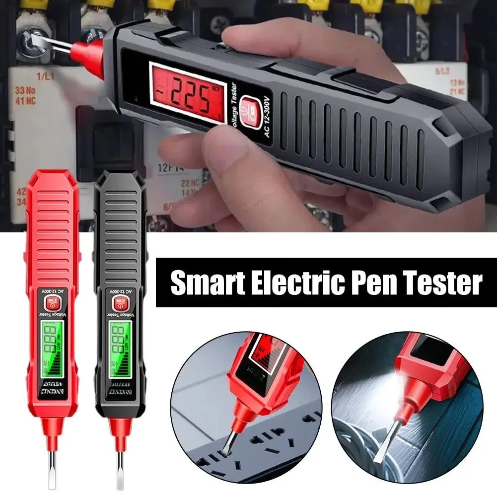VD807 Smart Electric Pen Tester AC 12-300V Voltage Tester NCV Sensor Wire 50/60Hz Professional Electrician Tool