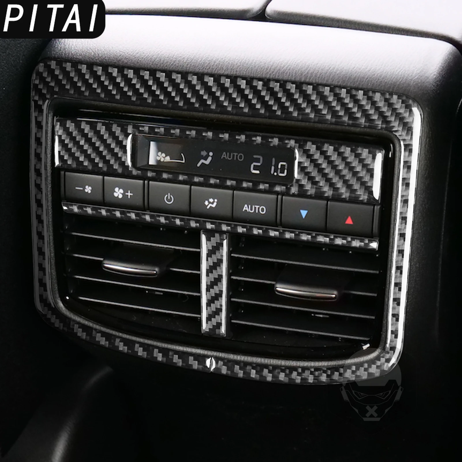 For Mazda CX9 2016-2023 Carbon Fiber Gear Shift Console Door Panel Trim Strips Car Interior Accessories Decoration Sticker