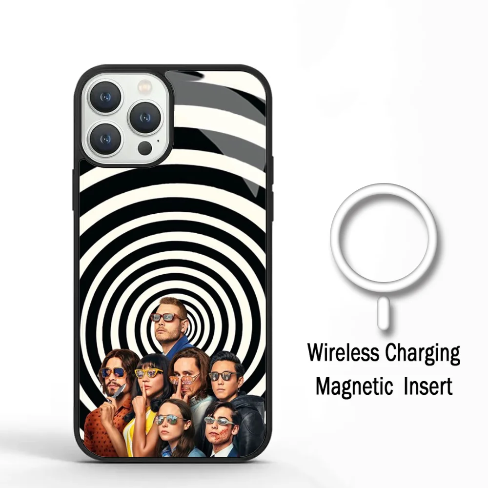 The Umbrella Academy Phone Case For IPhone 11 12 13 14 15 Plus Pro Max Mirror Acrylic Cover For Magsafe Wireless Charging