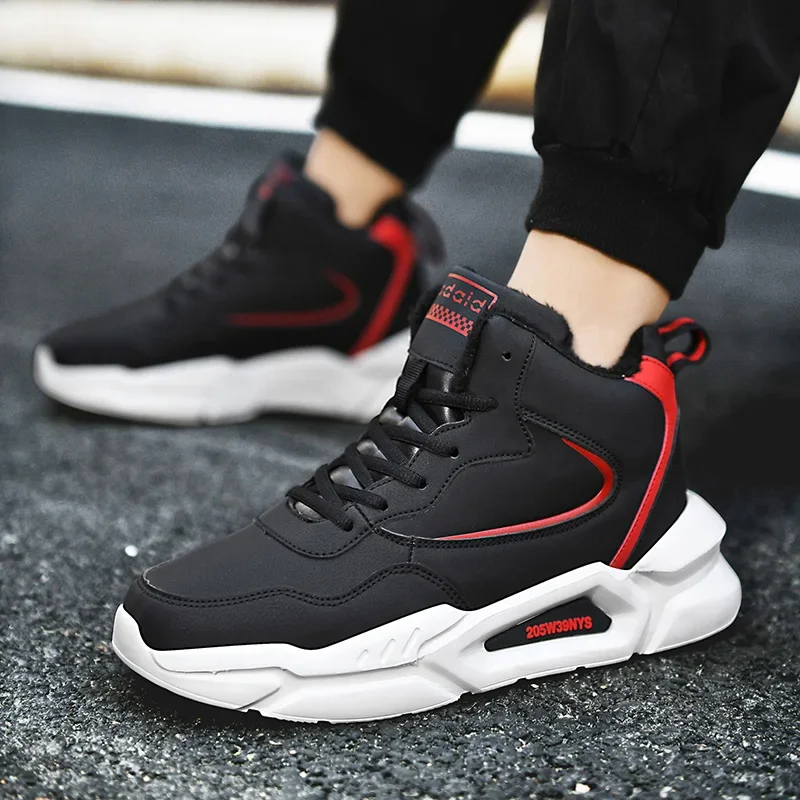 

Мужская обувь. Новые высокие модные парные хлопковые туфли с утолщением хлопка, теплая и повседневная спортивная обувь для внешней торговли.