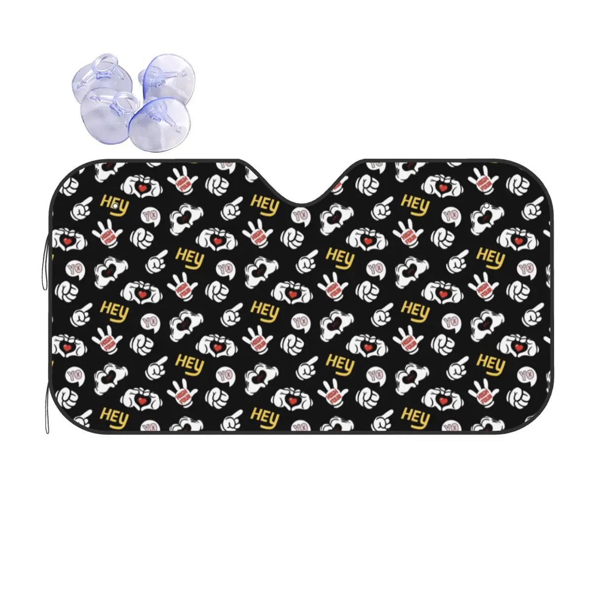 

Cartoon Mickey Mouse Funny Sunshade Windscreen 76x140cm Aluminium Foil Sun Visor Sunscreen Curtain