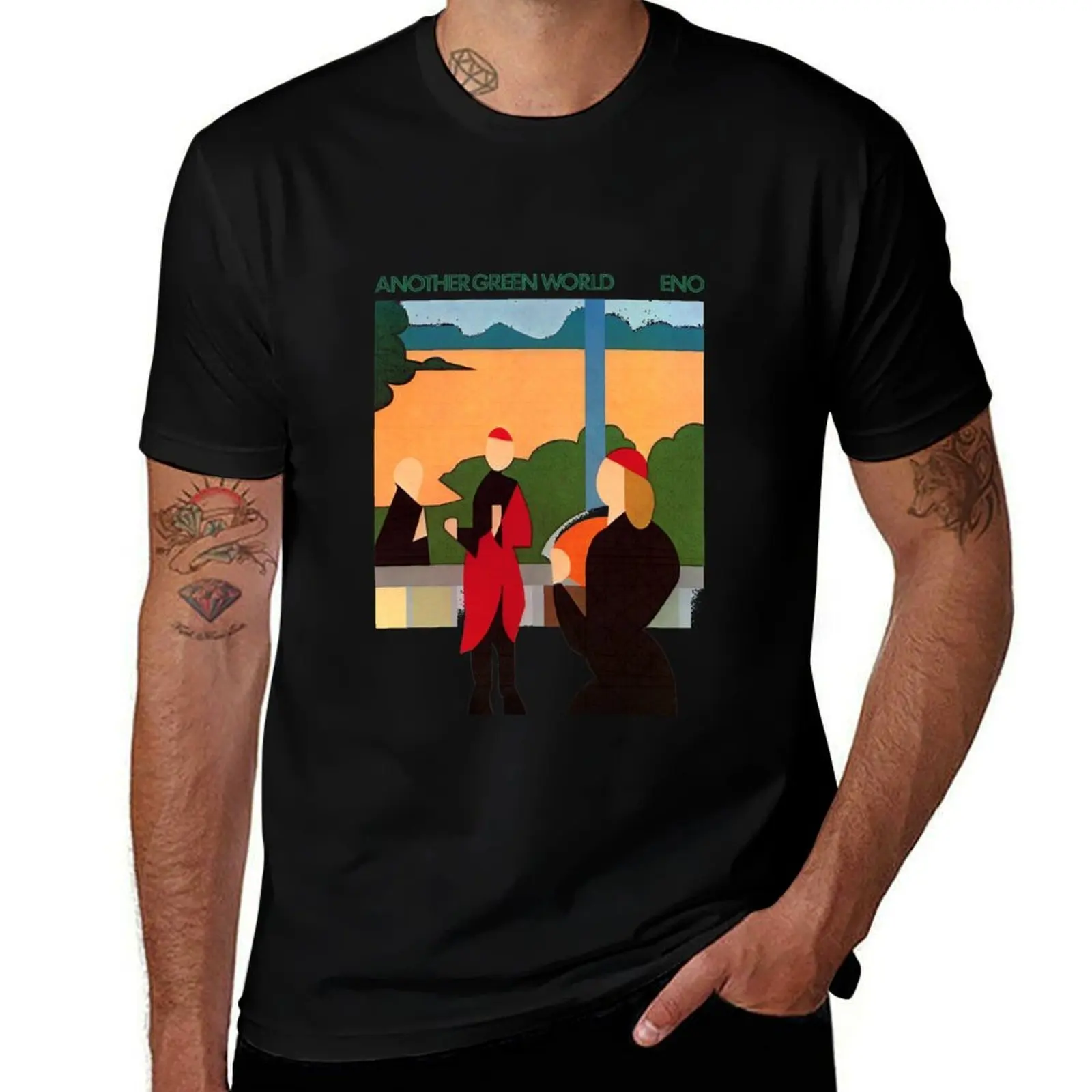 

Brian Eno Another Green World High Quality T-Shirt man graphic t shirt t shirt man plain T-Shirt
