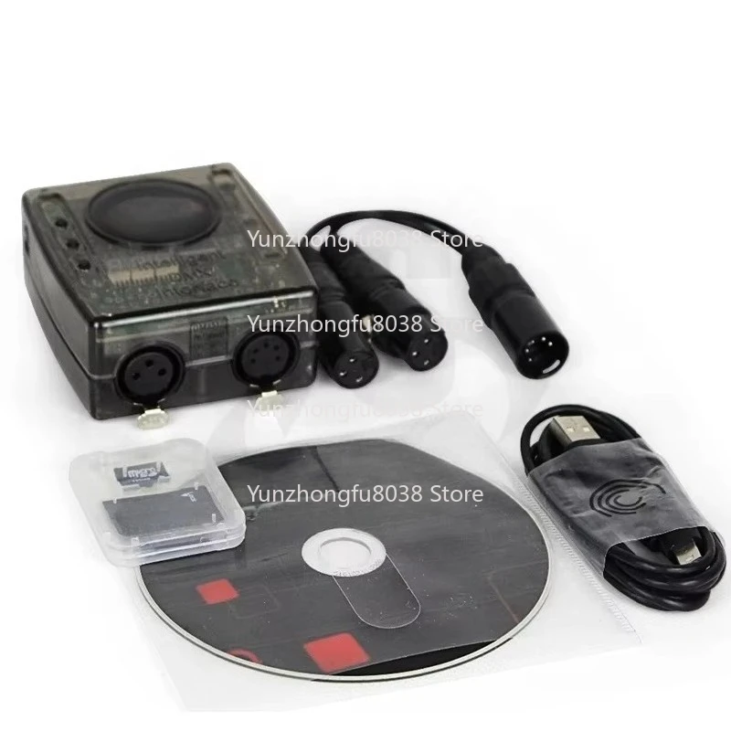 USB DMX Controller DVC4 GZM DMX Interface USB DVC4 DMX512 Disco Lighting Fog Machine Light Par Led Rgbw for DMX Stage Light