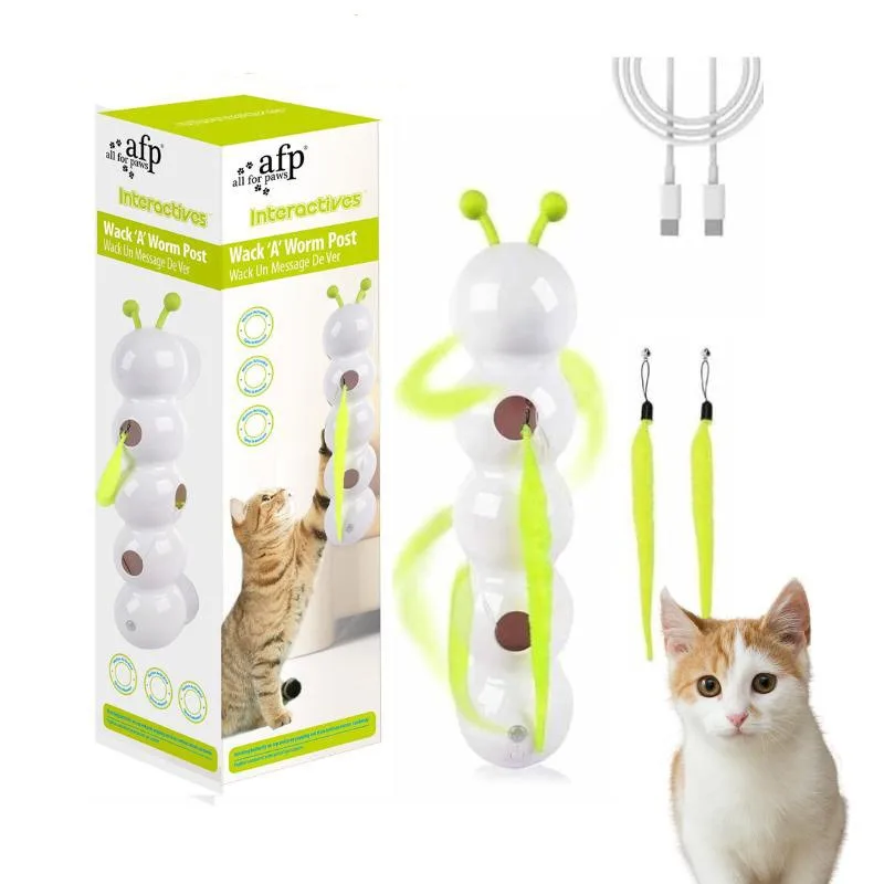 Automatic Sensor Teaser Cat Toy Electric Intelligent Caterpillar Modeling Teasing Cats Relieve Boredom Interactive Game Pet Toys