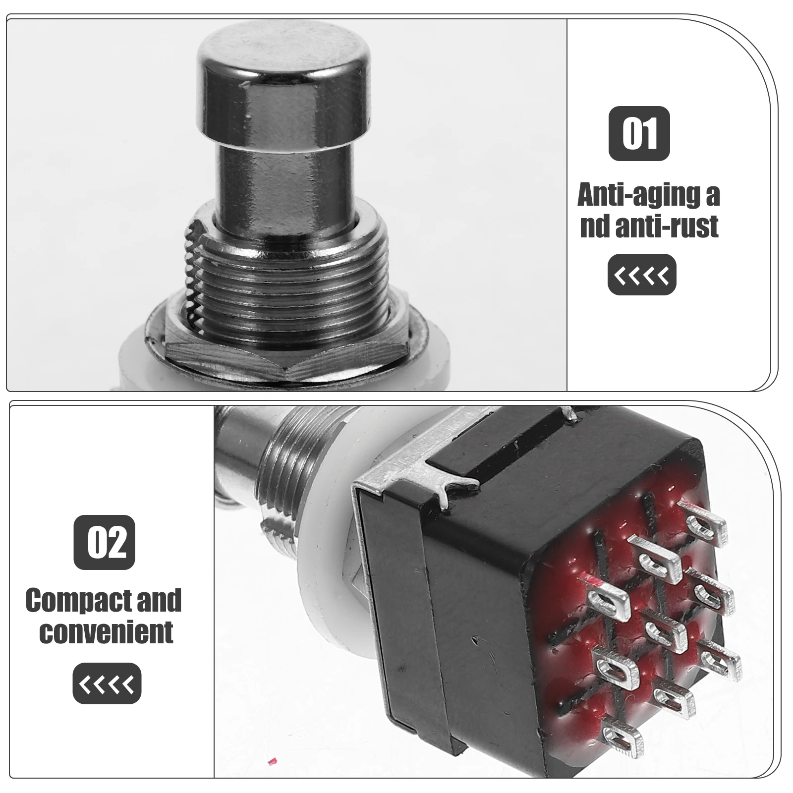 

1Pcs 3DPT Guitar Pedal Switch Footswitch Accessories Mini Toggle Effector Durable Tool