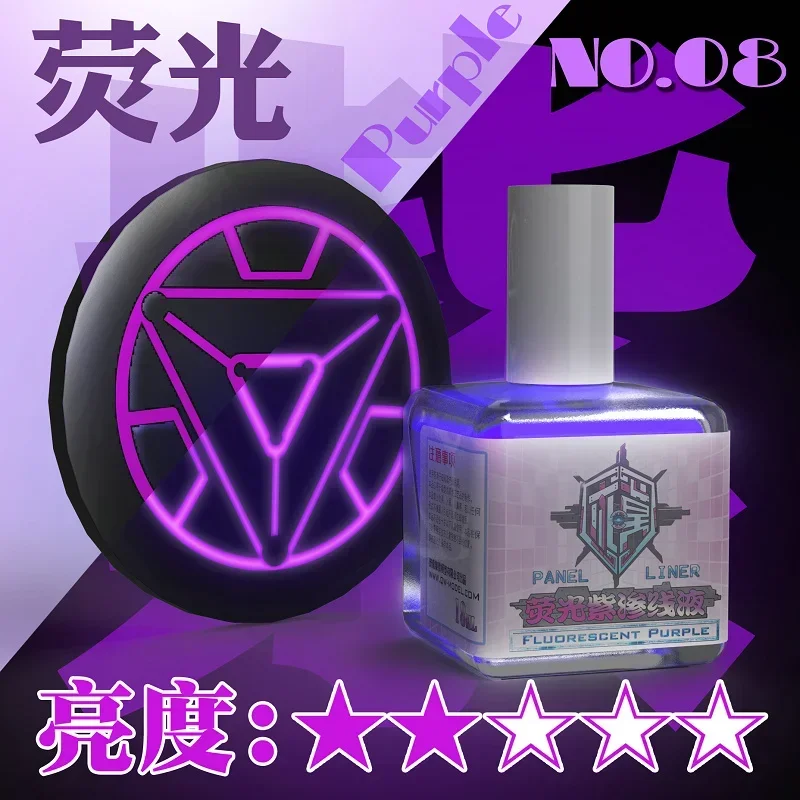 نموذج اللوحة 18 مللي لوحة الحبر الفلورسنت المائية بطانة نموذج أرقام أدوات التلوين لنموذج هواية لتقوم بها بنفسك Q06101-17 #5