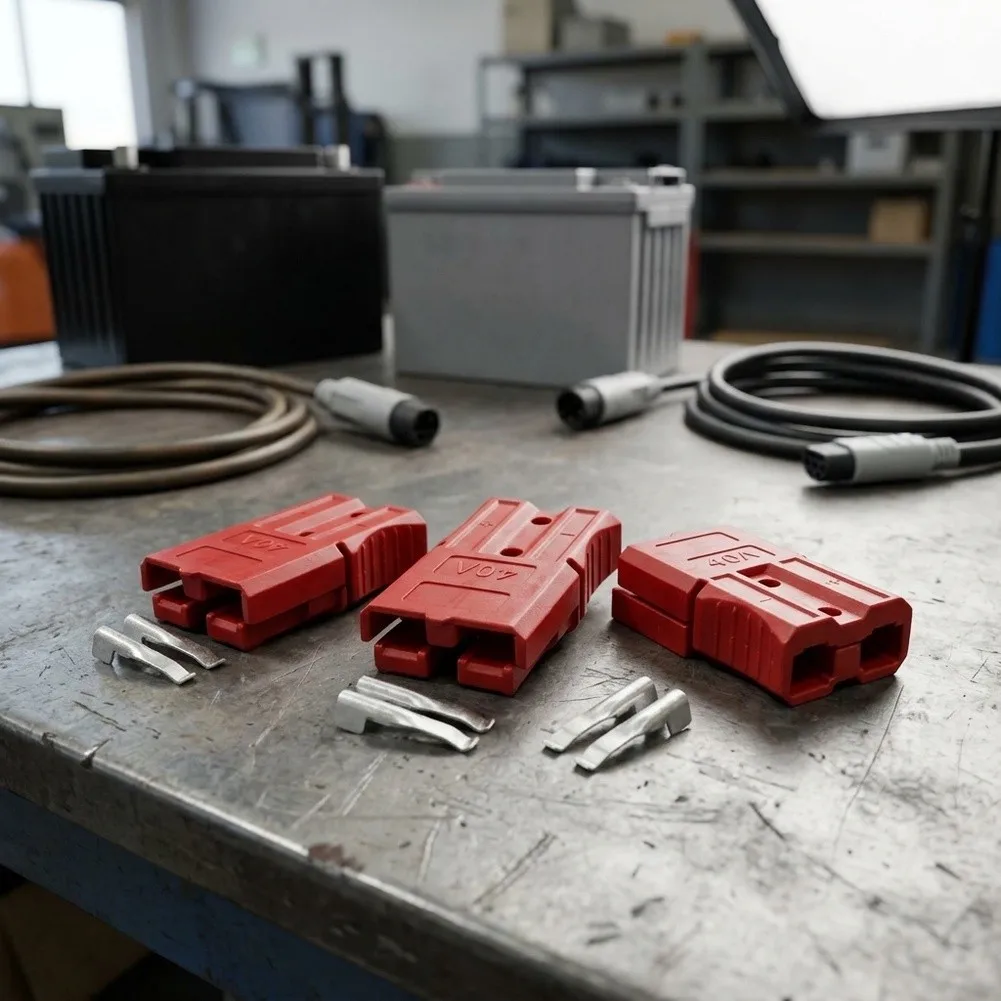 40A 2-Pole Terminal Connector for High-Current Battery Links in Electric Forklifts for stackers and New Energy Vehicle Platforms