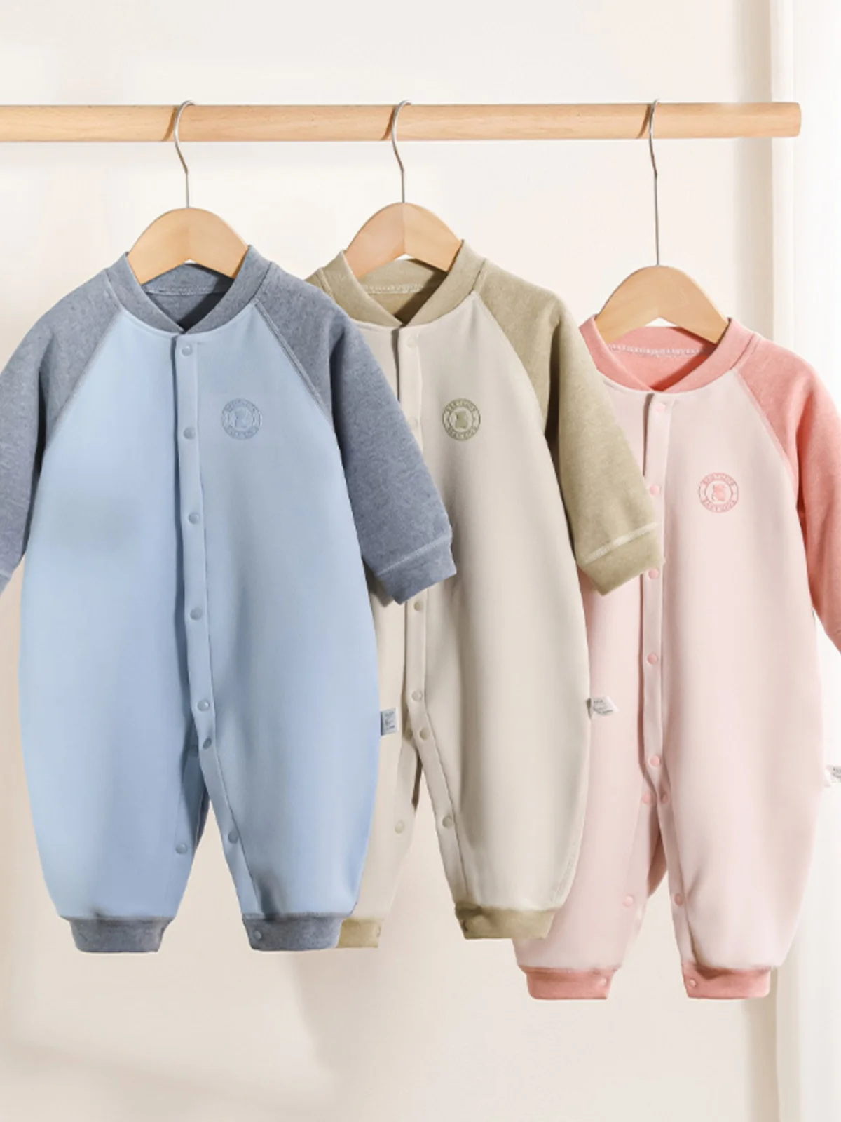 

Baby Rer Suit Spring Autumn ex Long Sve Velboa Warmth Baby Clothes Cler Suit Cotton 00% Long Sve Other
