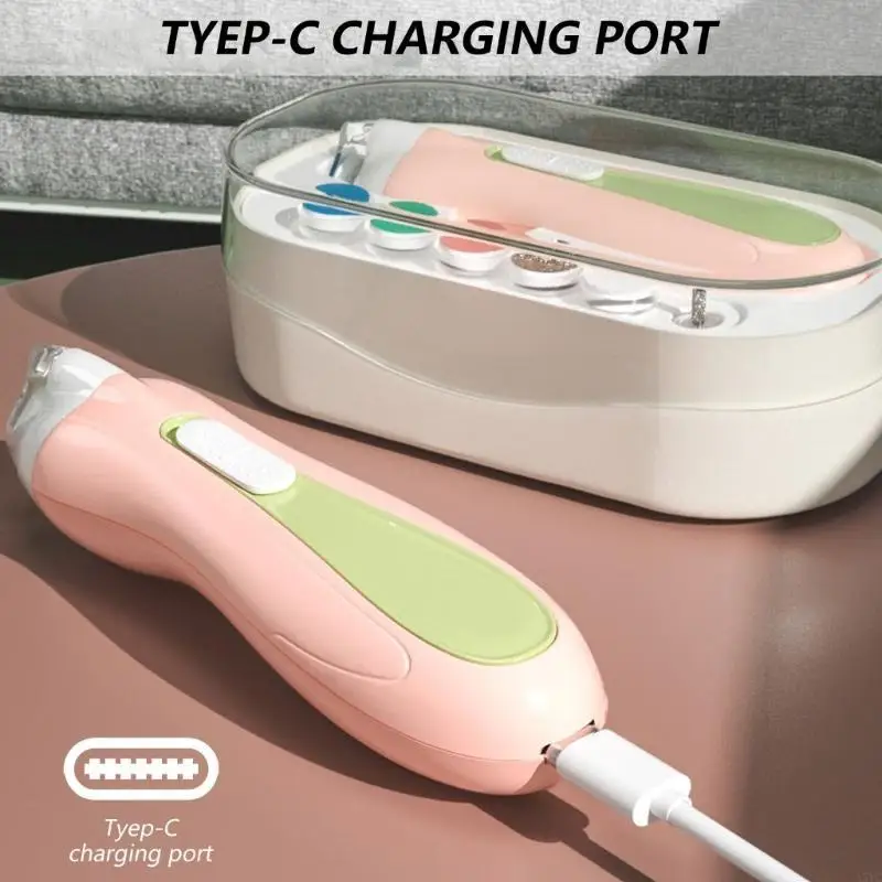 A5YC Comfortable Baby Nails Shaping Device Electric Filing with Adjustable Speed Control Easy to Use Electric Baby Nails Filer