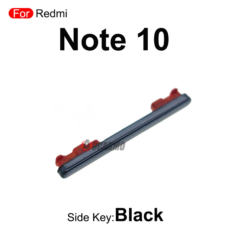 1Pcs Black/ Gold /Blue /Silver Power On/ Off Volume Buttons Side Key Replacement Parts For Redmi Note 10 10Pro Pro