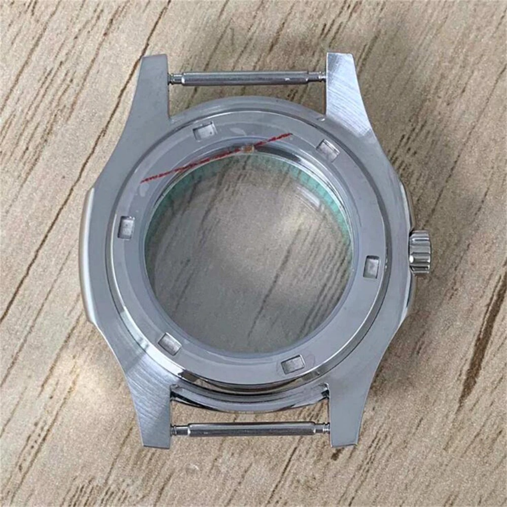 Modifying 40mm Nautilus Case with Inner Ring Stainless Steel Shell Sapphire Glass for NH35/364R/7S Automatic Movement