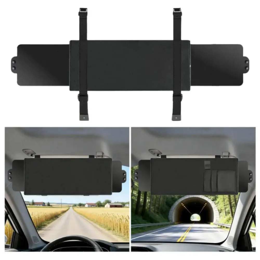 Universal Car Sun Visor Extender Adjustable Sunshade Cover Anti-Glare Sun Blocker Anti-Glare Extension Plate Car Window Sunshade