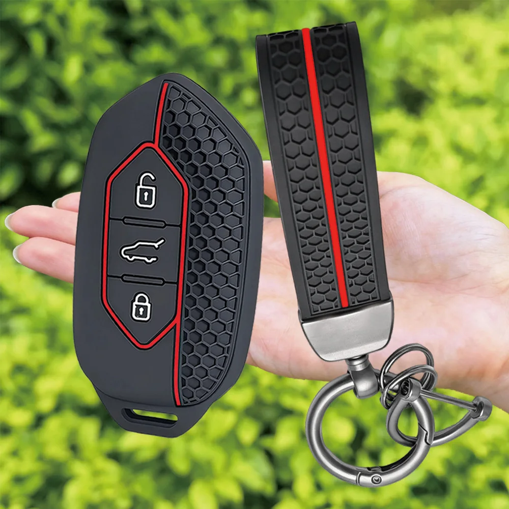 For Kia Picanto Sorento MQ4 Carnival KA4 Morning K5 Carens EV9 Seltos Togg T10X Silicone Car Key Fob Cover Scratchproof Fob Case