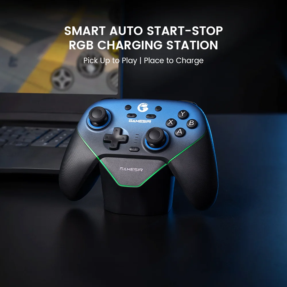 GameSir Super Nova Tri-Mode Wireless Gamepad RGB Light Magnetic Faceplate Controller for Switch PC Steam iOS Android