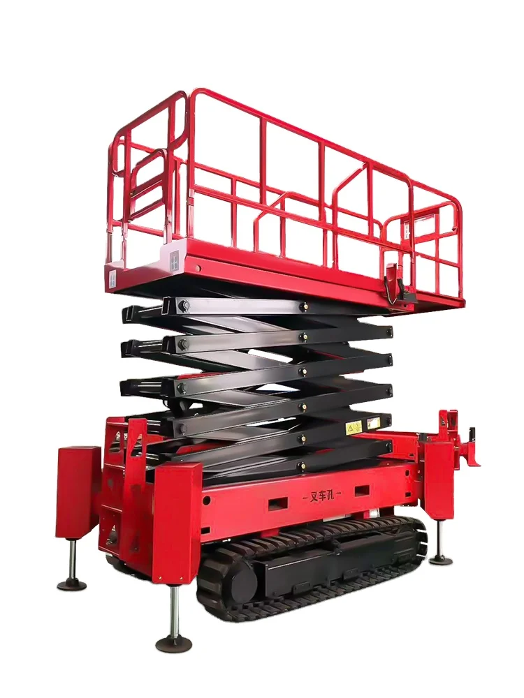 Automatic Braking System Scissor Unit Lifting Platform Avoid Random Sliding On Sloped Working Ground