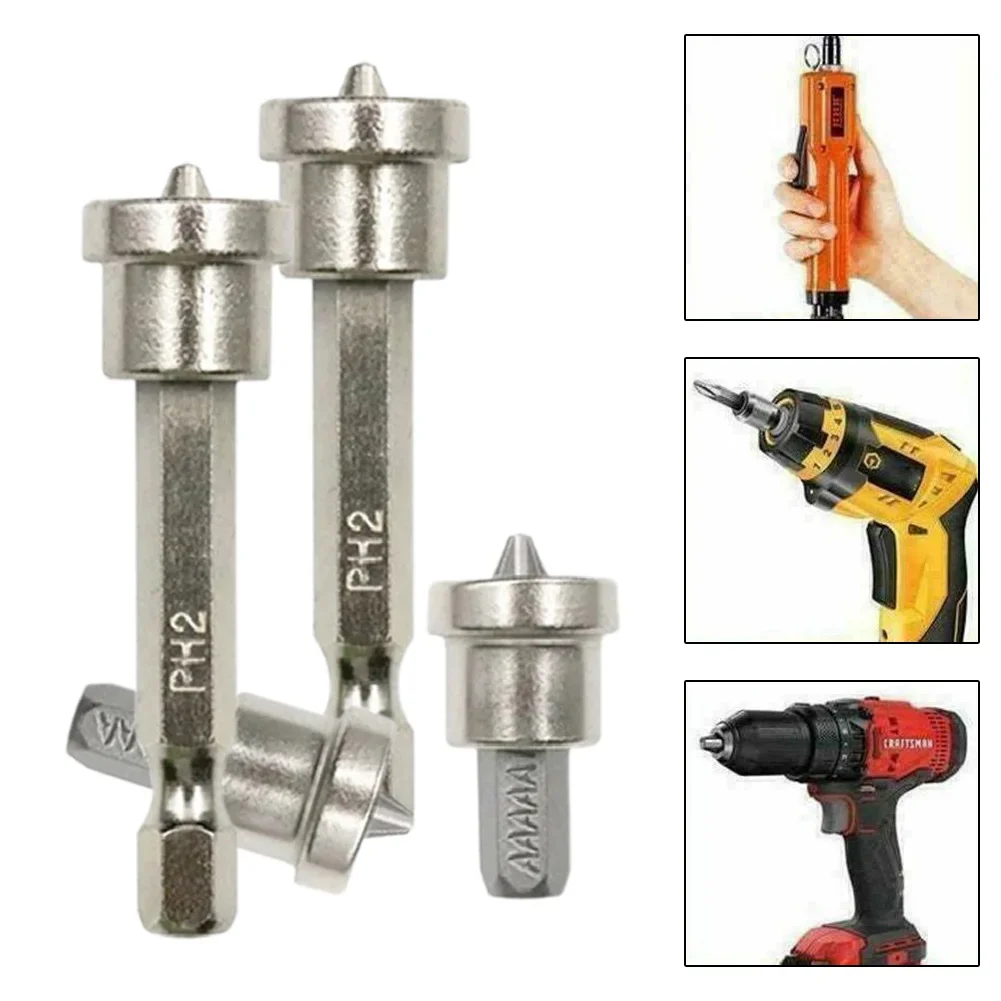 마그네틱 스크루드라이버 드라이월 스크루드라이버 25mm 25x15mm 6.35mm/1/4" 육각 크롬 바나듐 강철 드라이월 스크루드라이버