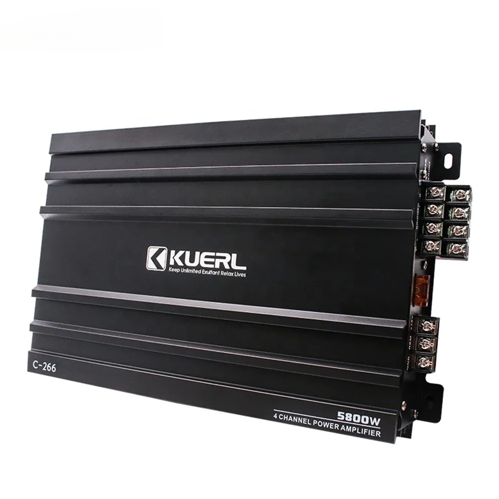 Factory direct sell new model 4*50W high power car amplifier 4 channels best 12V car amplifier