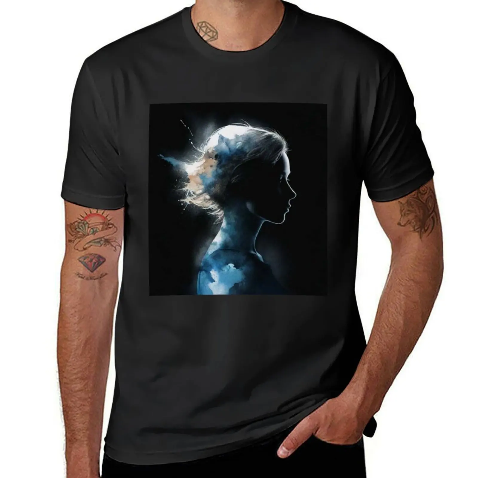 Portraits of Loneliness #5 T-Shirt plus sizes Blouse vintage clothes mens workout shirts