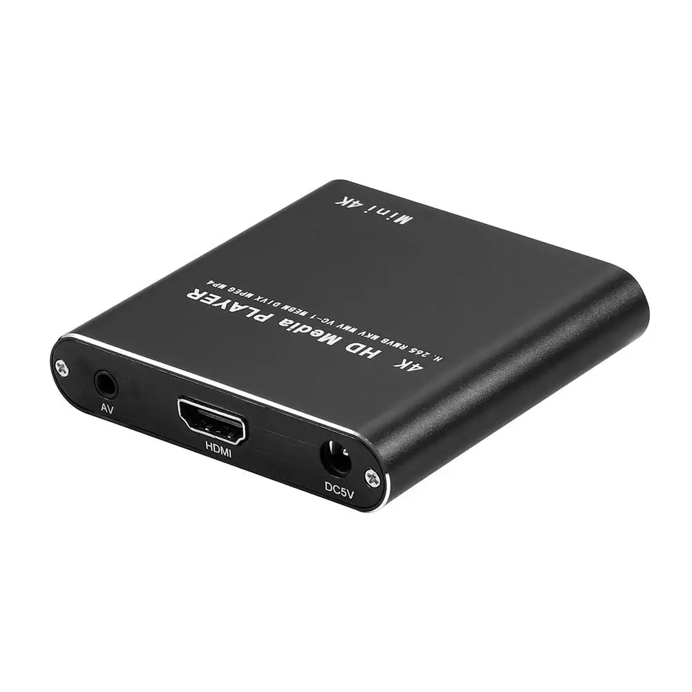 Leitor multimédia portátil de alta definição, leitor multimédia Full HD, multimédia externa com suporte USB, XVID TV Box, 1080P, SD, H.264, H6W5