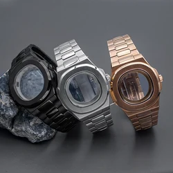 NH35 Nautilus Watch Case and Strap Fit for NH35 NH36 7S 4R Movement Sapphire Crystal Glass 30.5mm Dial Men Diving Nautilus Cases