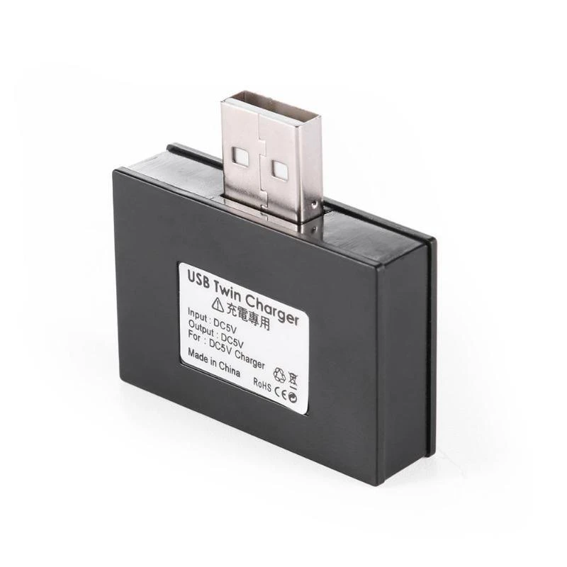 شاحن USB من الذكور إلى الإناث التوأم ، ثنائي المنفذ ، DC 5V ، موزع شحن ، محول محور ، موصل محول