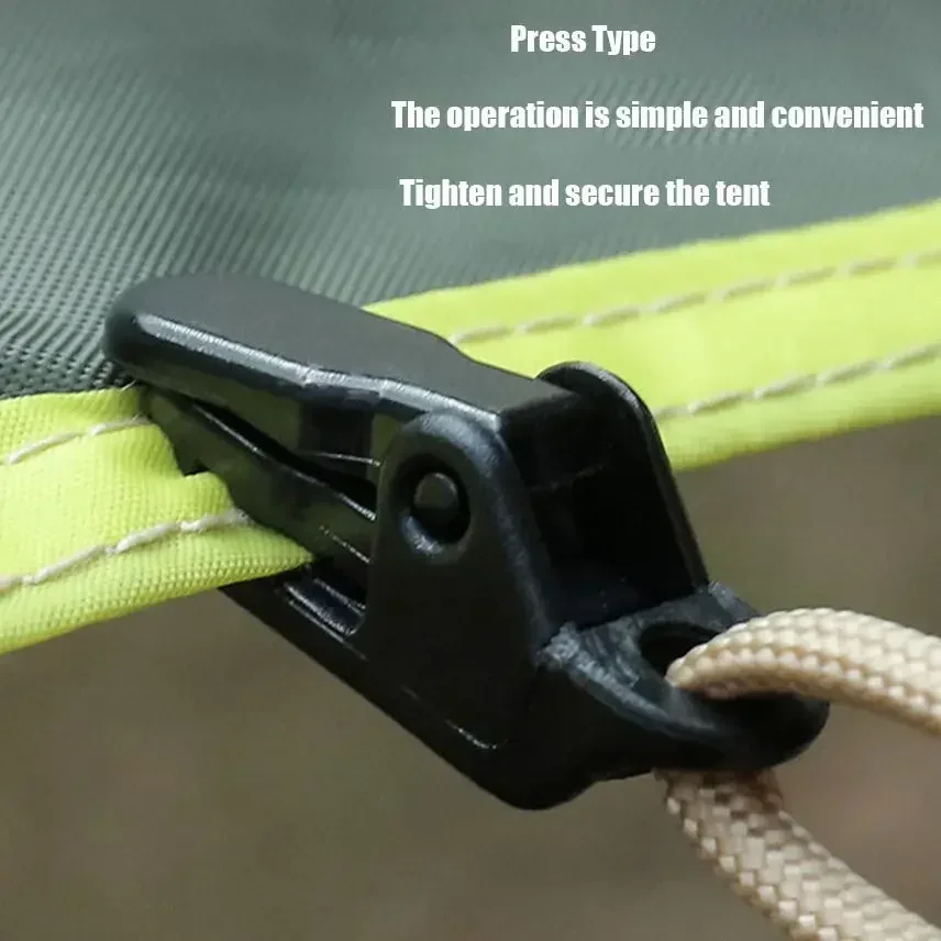 

10pcs Outdoor Tent Tarp Clip Jaw Grip Camp Gripper Tarpaulin Trap Awning Anchor Canopy Clamp Caravan Snap Canvas Tighten Tool