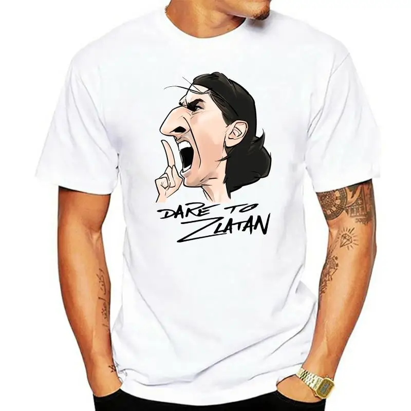 Summer cartoon zlatan ibrahimovic printed t shir wear cotton O neck short sleeve women tshirt