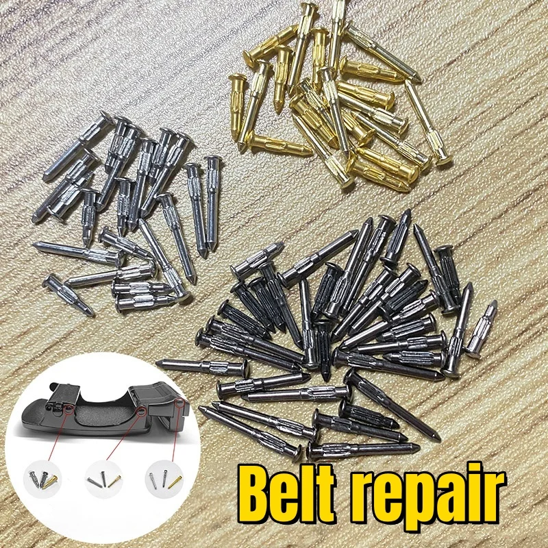DIY leather belt repair accessory buckle screw male automatic buckle plate rivet pin waist belt fixing peg