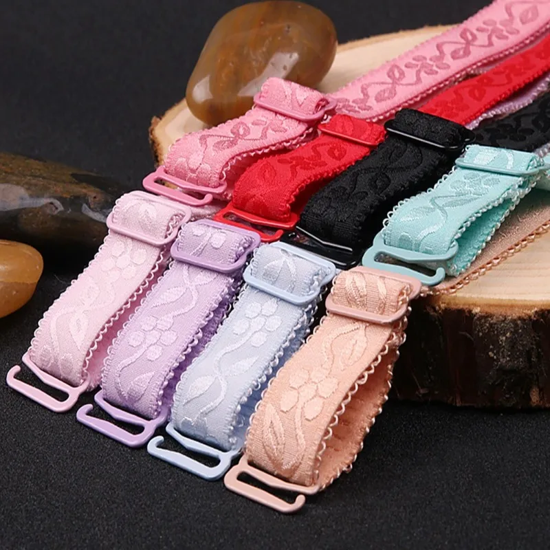 Adjustable Bra Strap Anti-slip Underwear Embroidered Straps for Women Replacement Shoulder Straps Women Underwear Accessories