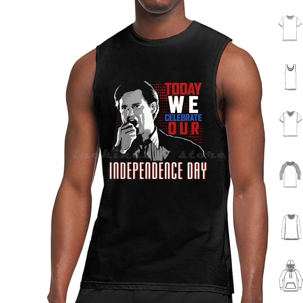 President ( Day ) Tank Tops Vest Sleeveless Day Bill Pullman Usa United States Patriot 90s Will Smith Celebrate 4th July