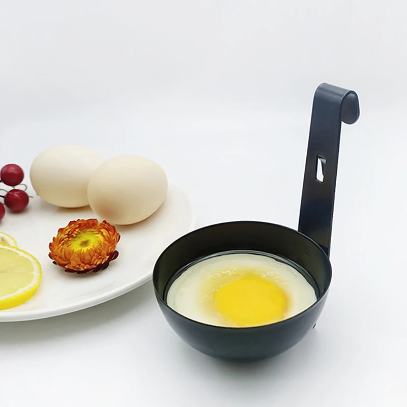 Nonstick Egg Molds Easy Use Poached Boiling Eggs Maker Spoon Boiled Holder Egg Steamer Rack Egg Cooker*..
