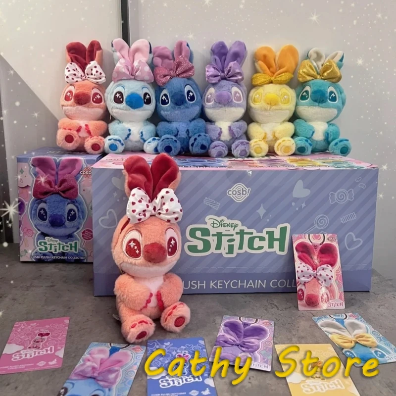

Подлинная серия Disney Candy Stitch, слепая коробка, загадочная коробка, кукла, Cosbi Stitch, кулон, брелок, настольный декор, украшение, коллекционная игрушка