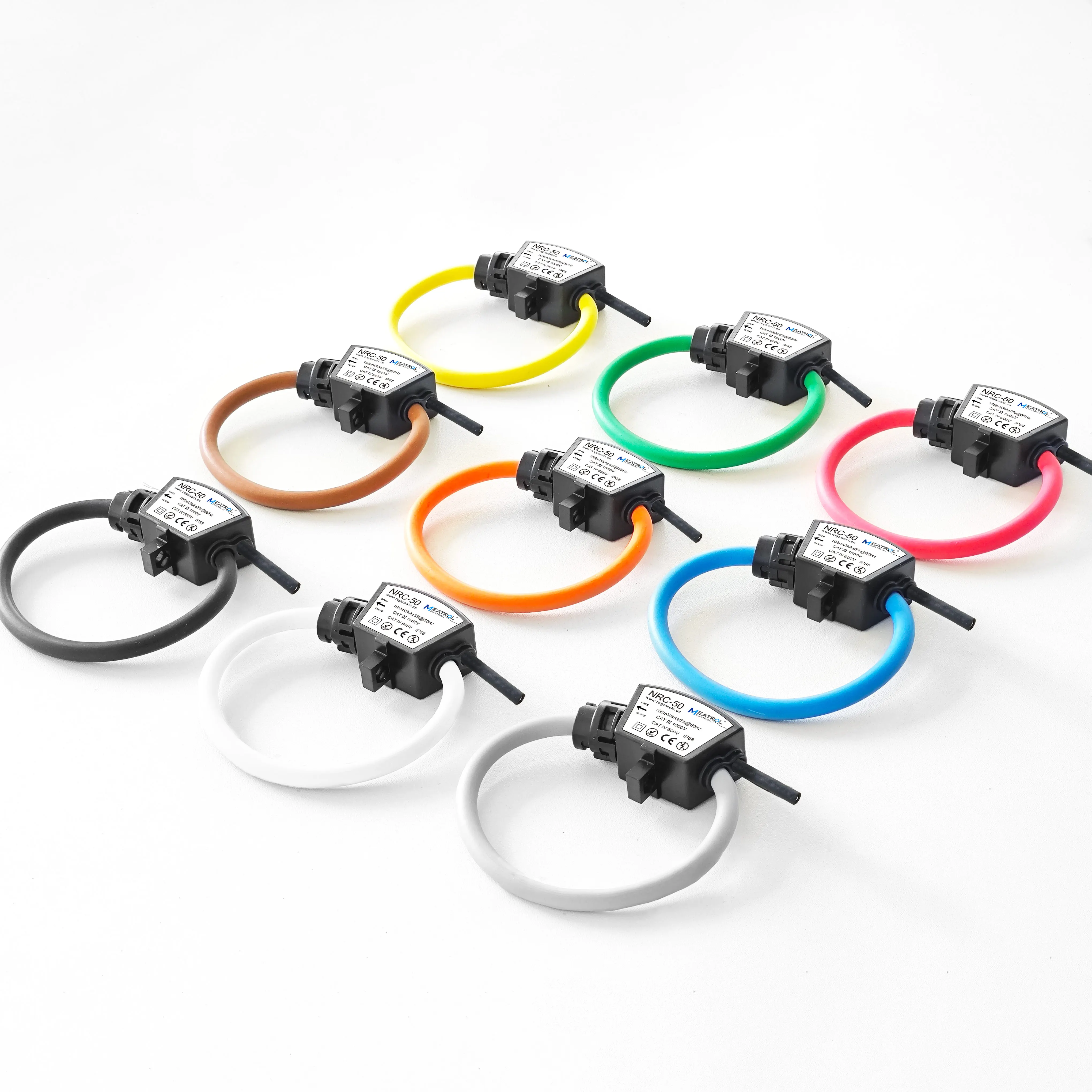 ملف Rogowski NRC-60 NRC-100 NRC-150 NRC-200 دقة عالية 0.5% مشبك تيار مرن ملف Rogowski #5