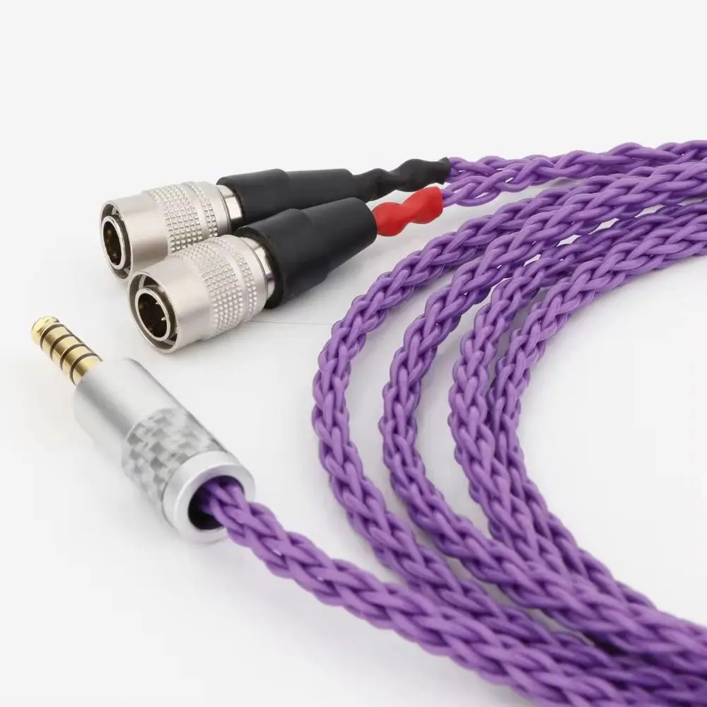 8 Core OCC Silver Plated Headphone Cable Replace Upgrade Cable for MrSpeakers Mr Speakers Ether Alpha Dog Prime Haldane Cable