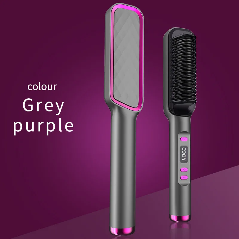 

Straight hair comb, negative ion does not harm hair, straight hair, curly hair dual-purpose curling rod مكاوي تجعيد الشعر