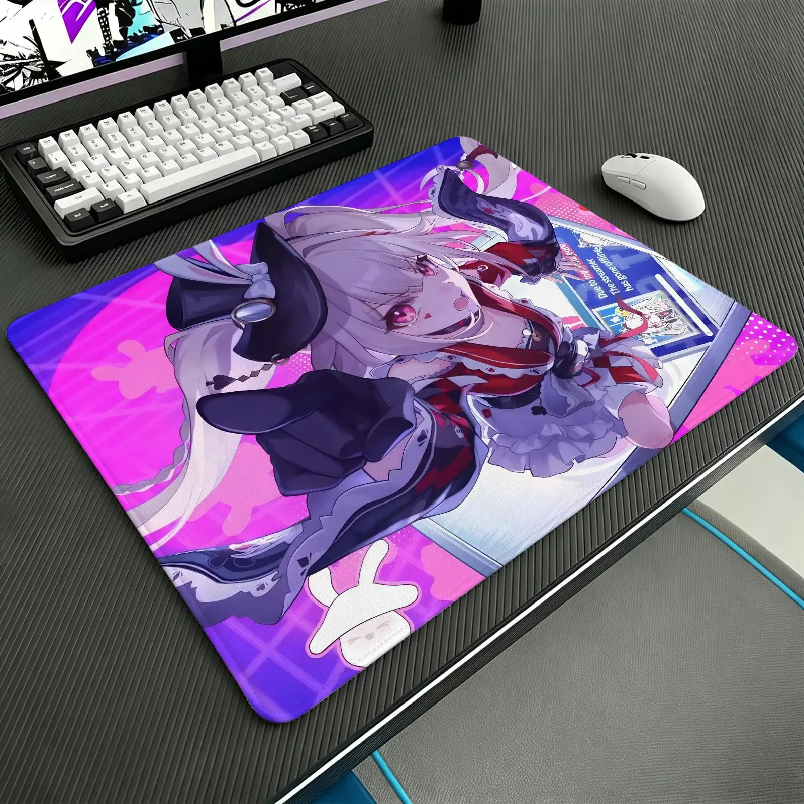 Compact S/M‑L E‑Sports Pad, Tough Stitched Border for Lightweight Portable Laptop and Office Gaming Honkai Star Rail Sparxie