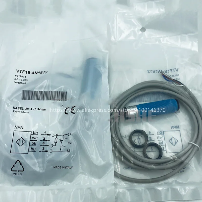 2Pcs New High Quality Sick Photoelectric  VTF18-4N1612 DC DC 24V four-wire PNP normally open or normally closed multi-function