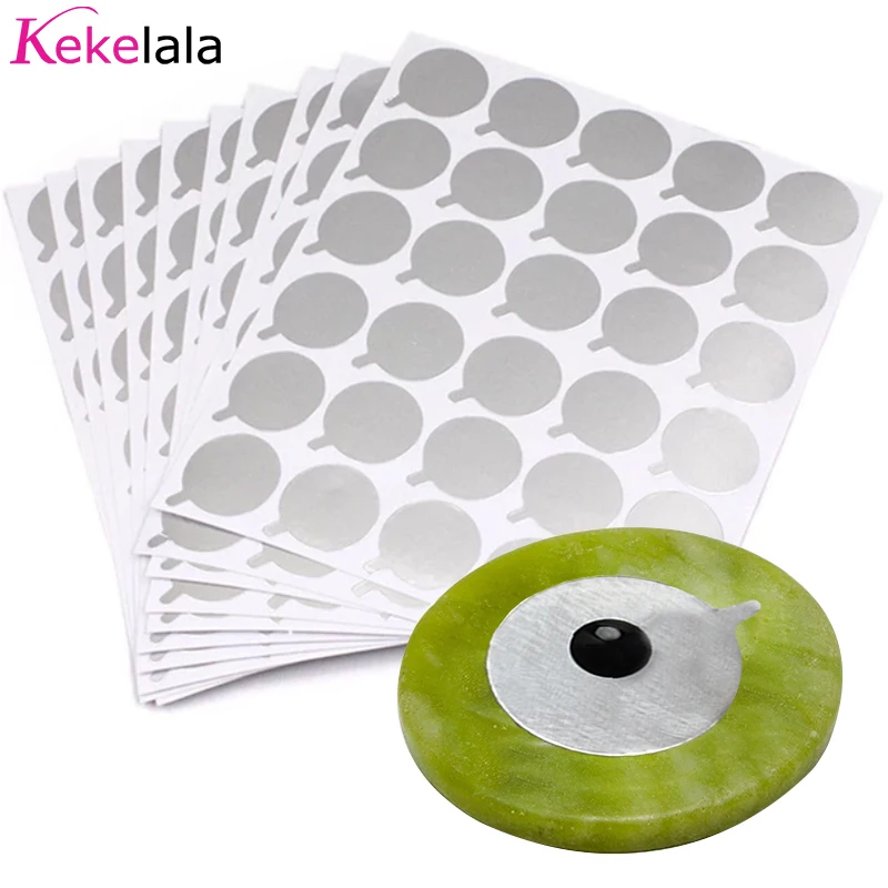 150Pcs Tin Foil Glue Pads Eyelash Extension Stickers Glue Holder Pallet Paper Lashes Stickers Beauty MakeupTool