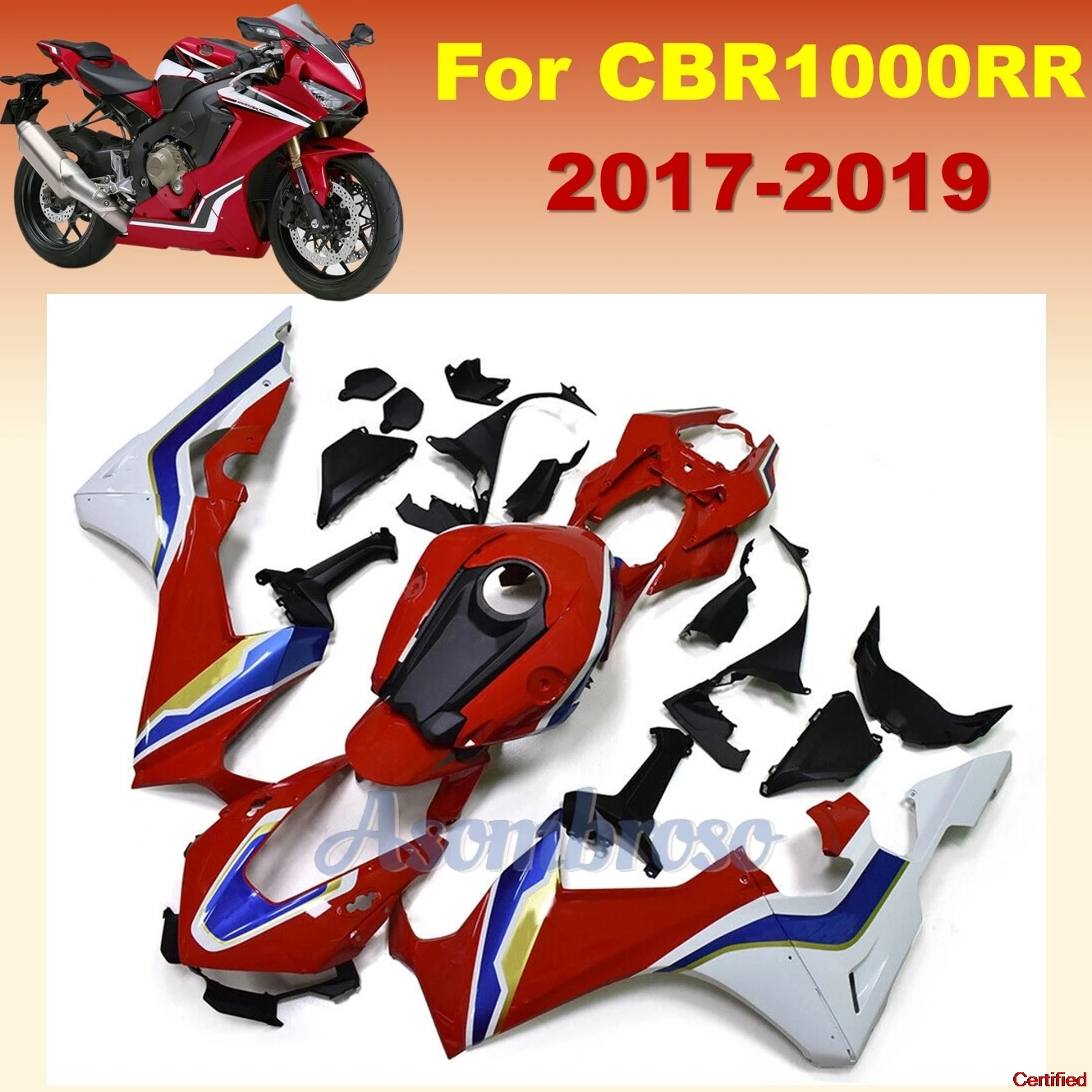 Fairing kit For CBR1000RR 2017 2018 2019 CBR1000 RR CBR 1000RR 17 18 19 Motorcycle Parts Color Bodys fairings